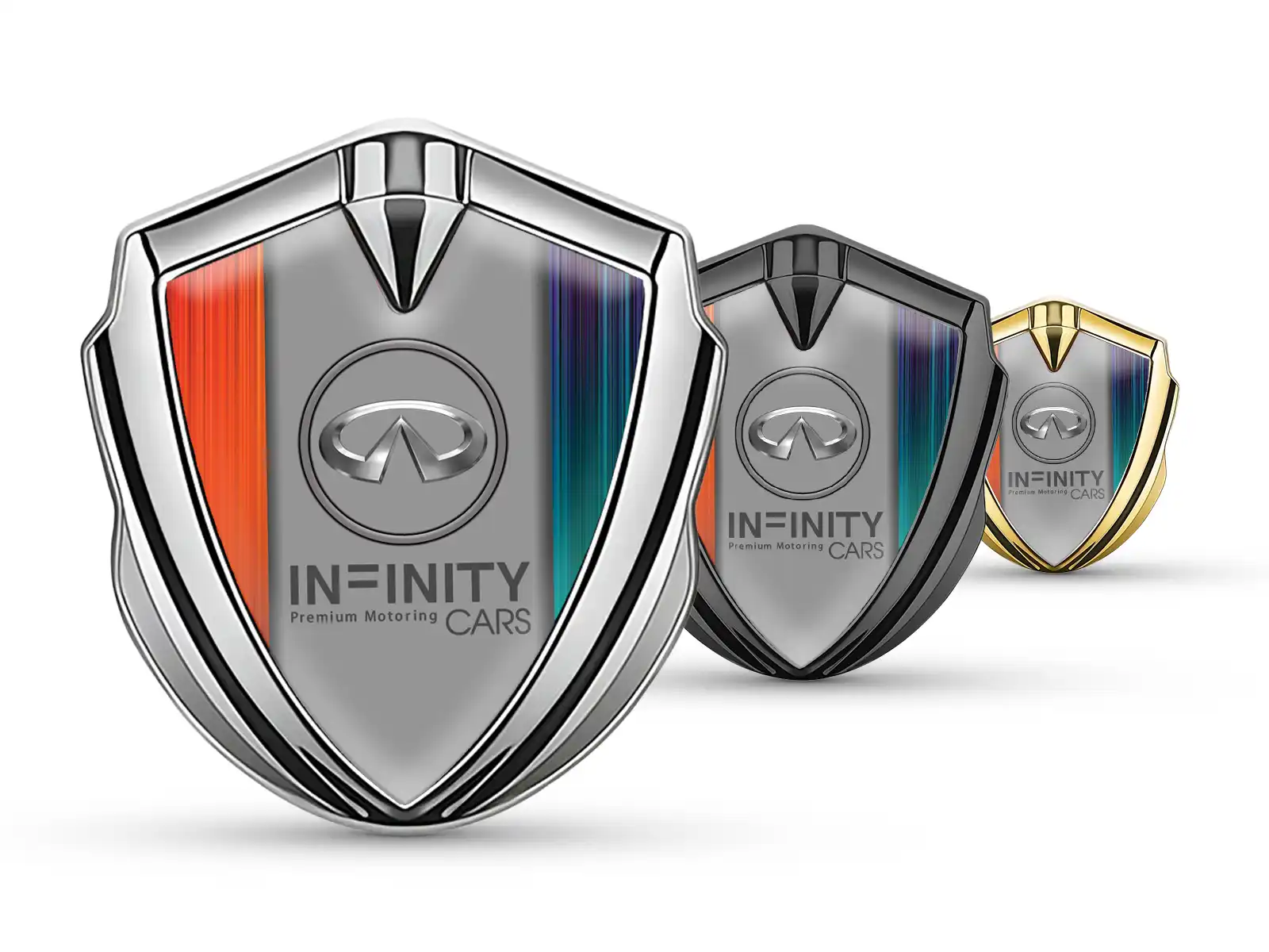 Infiniti Emblem Silikon Abzeichen Pro Stil Edelstahl